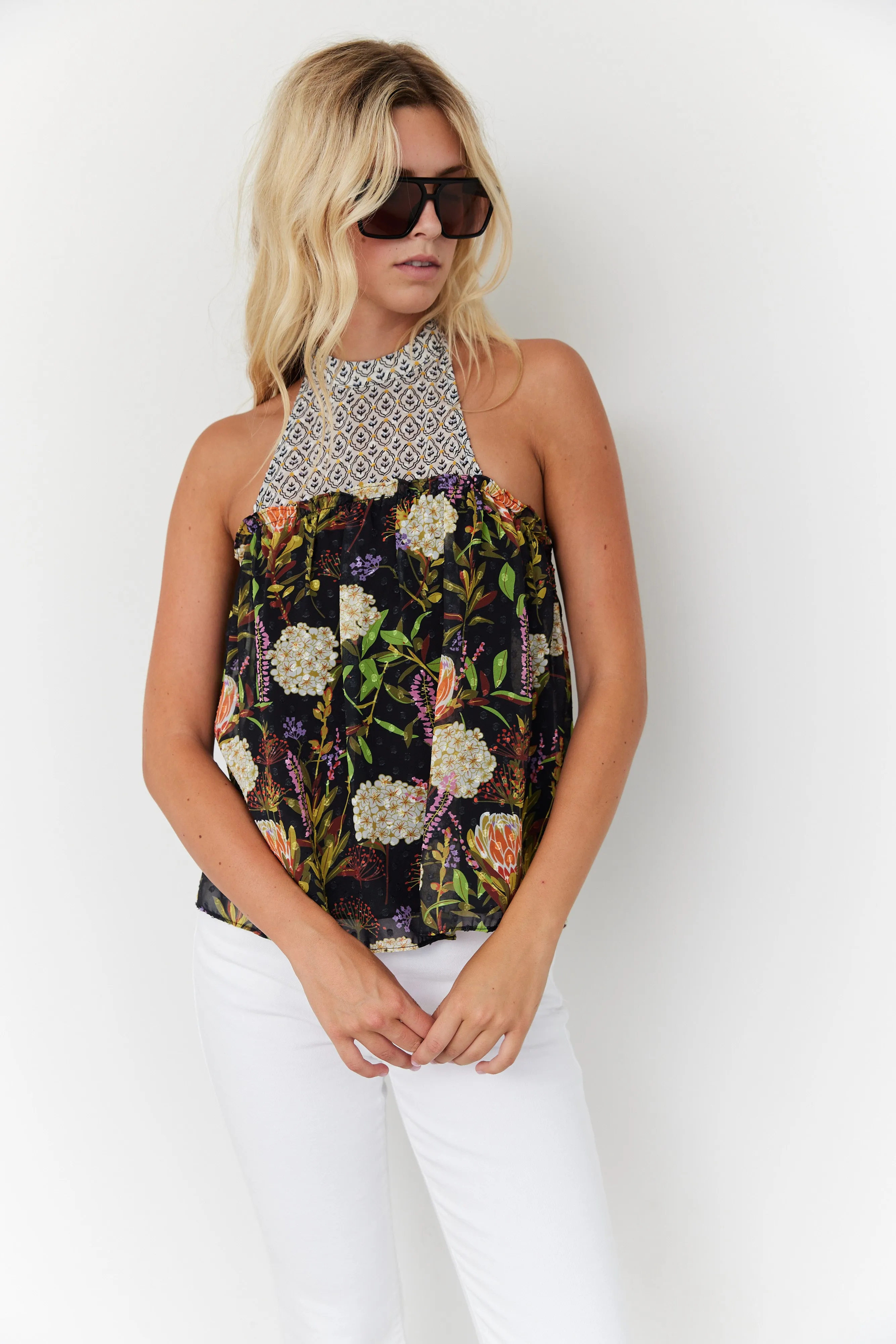 SALE - Kieran Open Back Halter Top sold by fab'rik