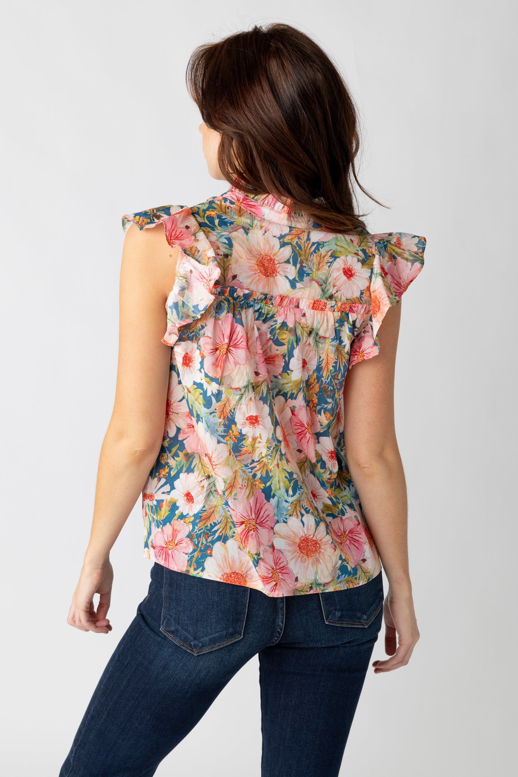 SALE - Gibbs Floral Short Sleeve Blouse sold by fab'rik product image thumbnail 3