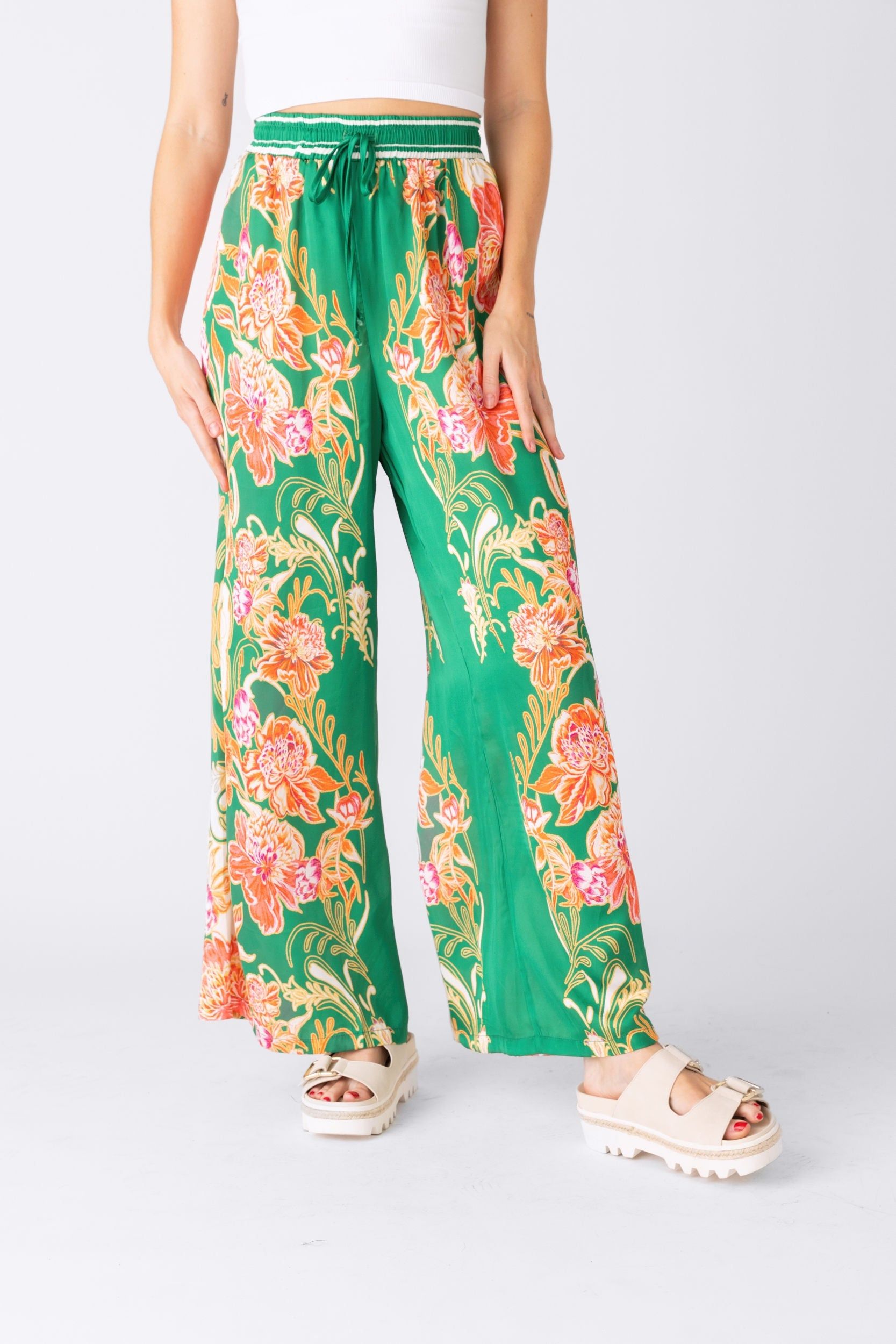 Ela Floral Wide Leg Pant sold by fab'rik product image thumbnail 3