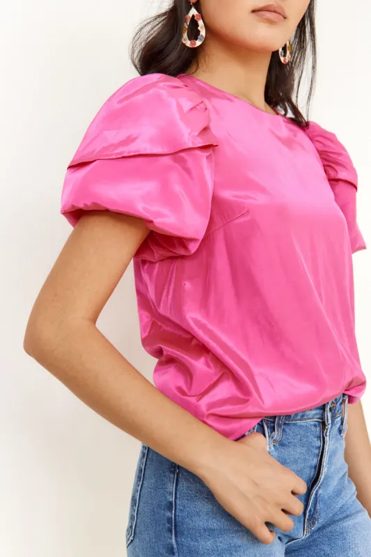 Aurora Petal Sleeve Blouse sold by fab'rik