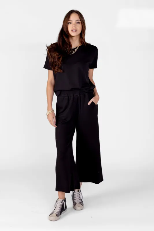 SALE - Tia Very Soft Cropped Wide Pants sold by fab'rik