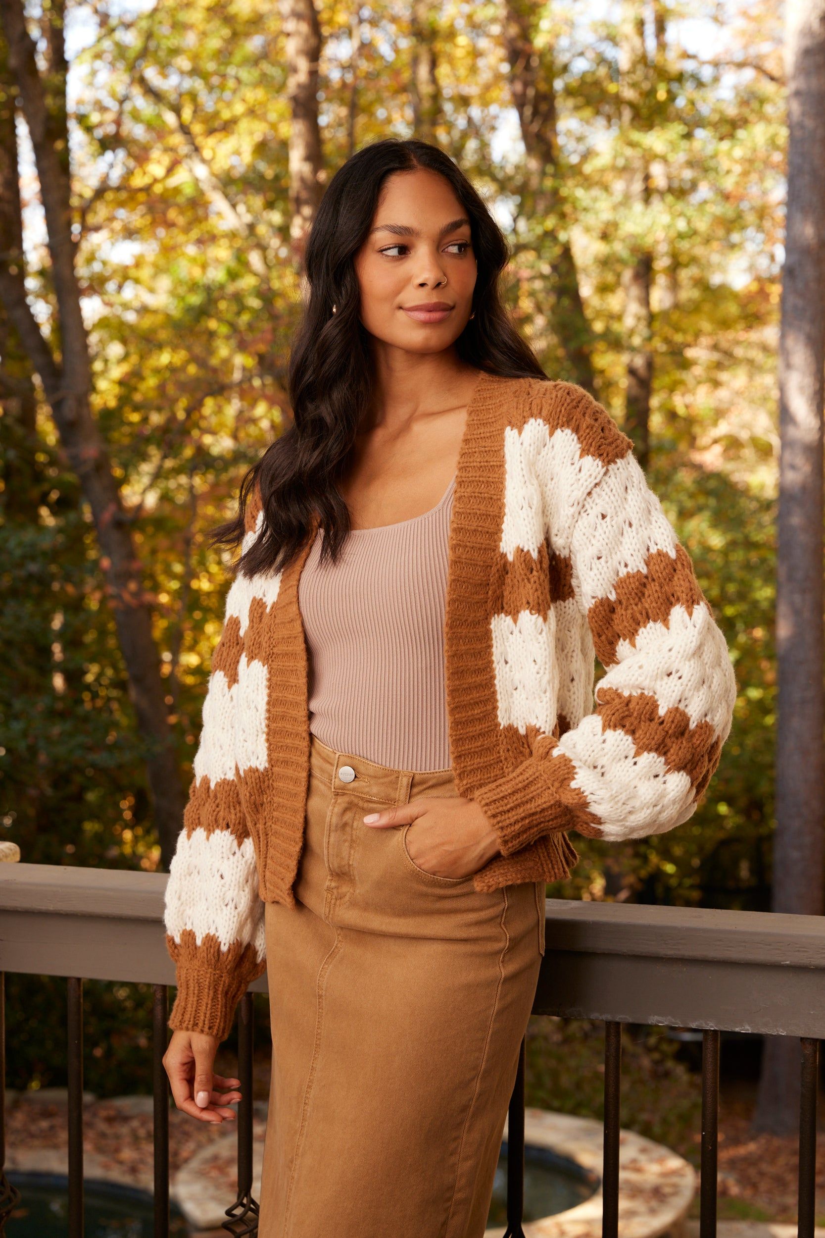 SALE - Kimball Striped Cardigan sold by fab'rik