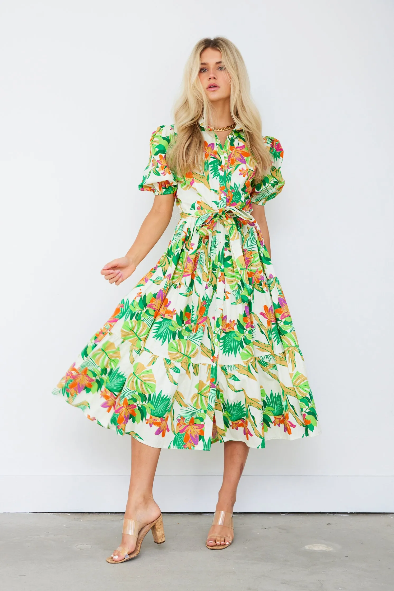 Cohen Floral Button Down Maxi Dress sold by fab'rik product image thumbnail 2