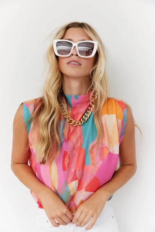 Kiera Printed Top sold by fab'rik