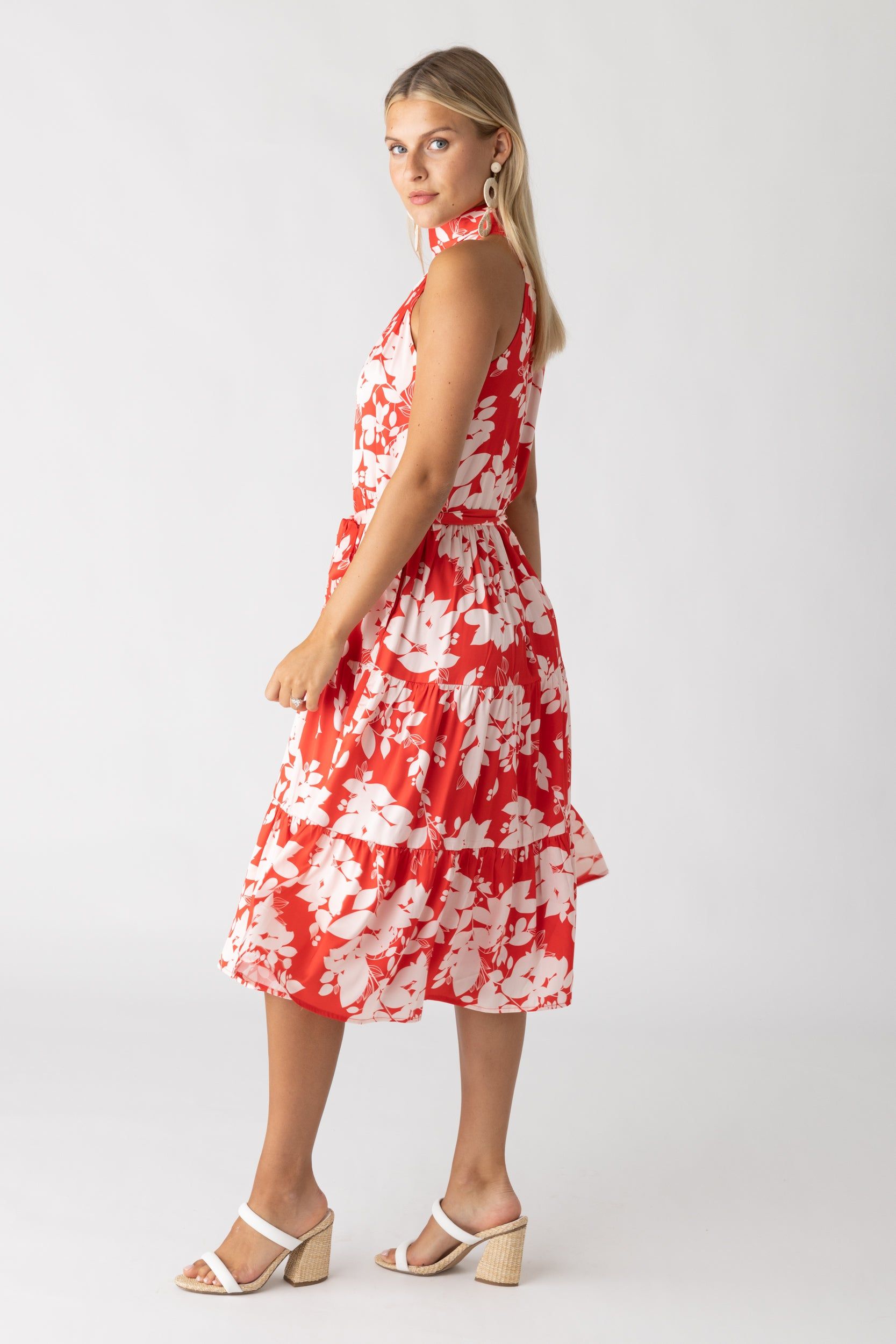 SALE- Sara High Neck Sleeveless Midi Dress sold by fab'rik product image thumbnail 4