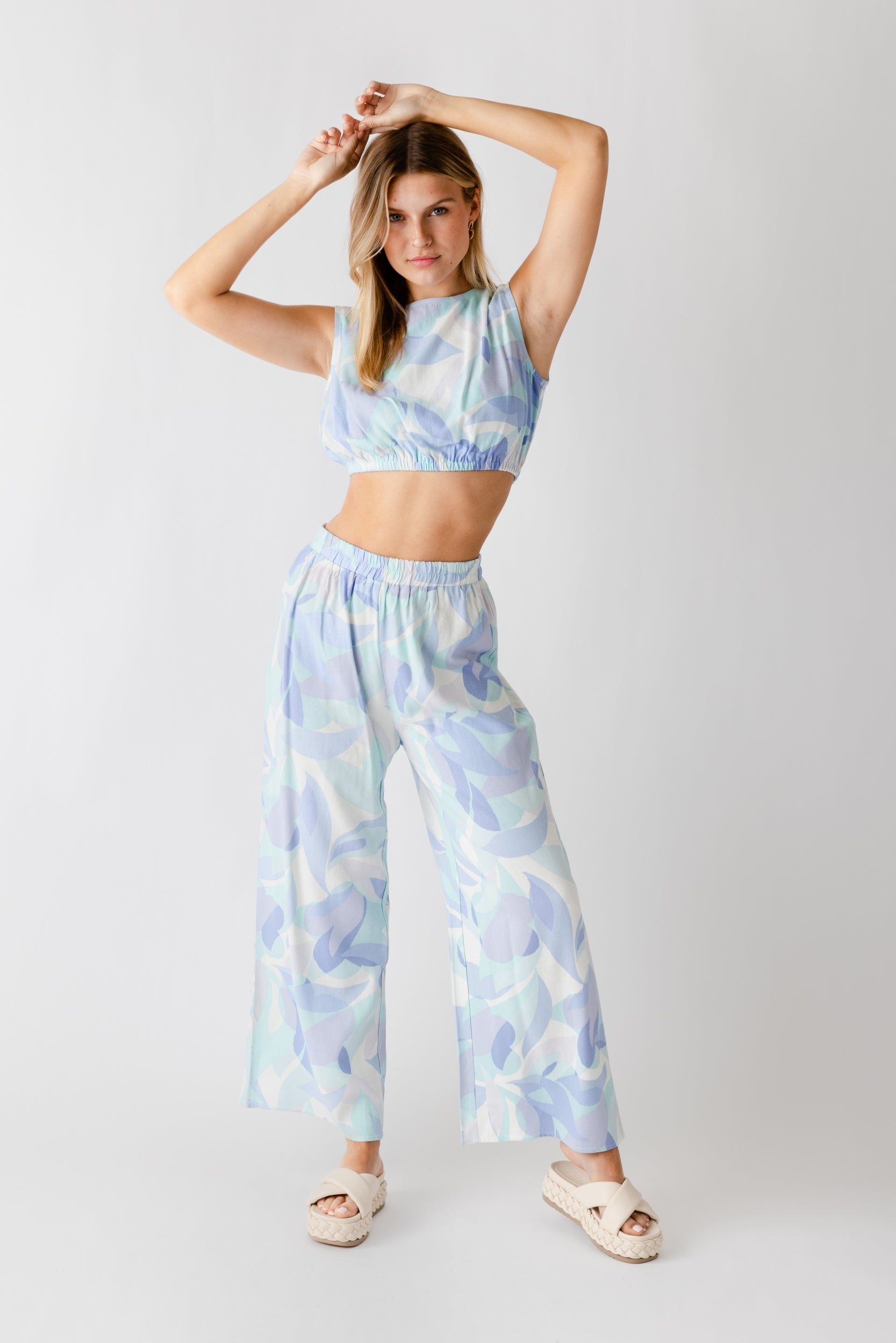 SALE - Lila Printed Sleeveless Tie Top sold by fab'rik product image thumbnail 3