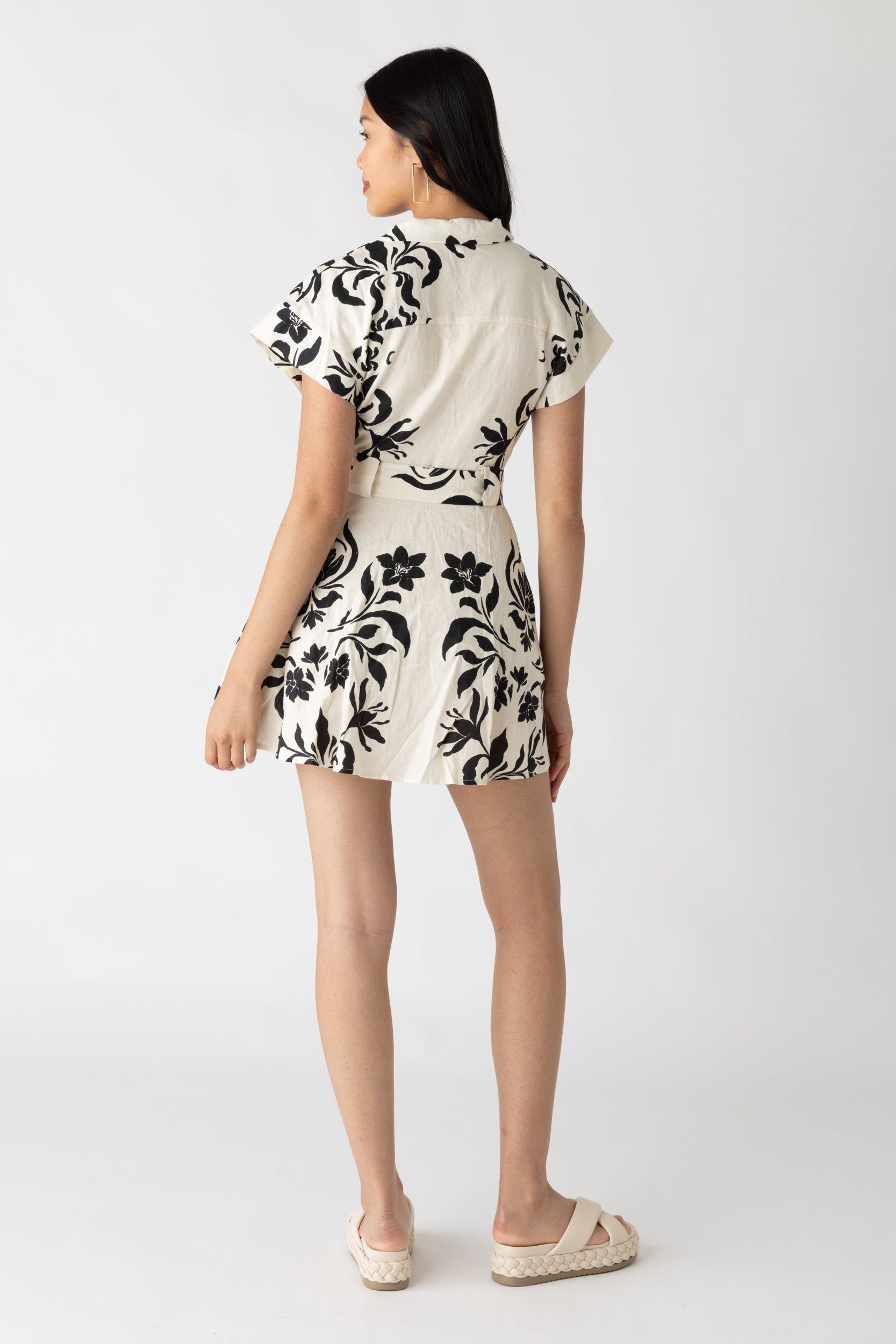 Lacy Floral Linen Dress sold by fab'rik product image thumbnail 2