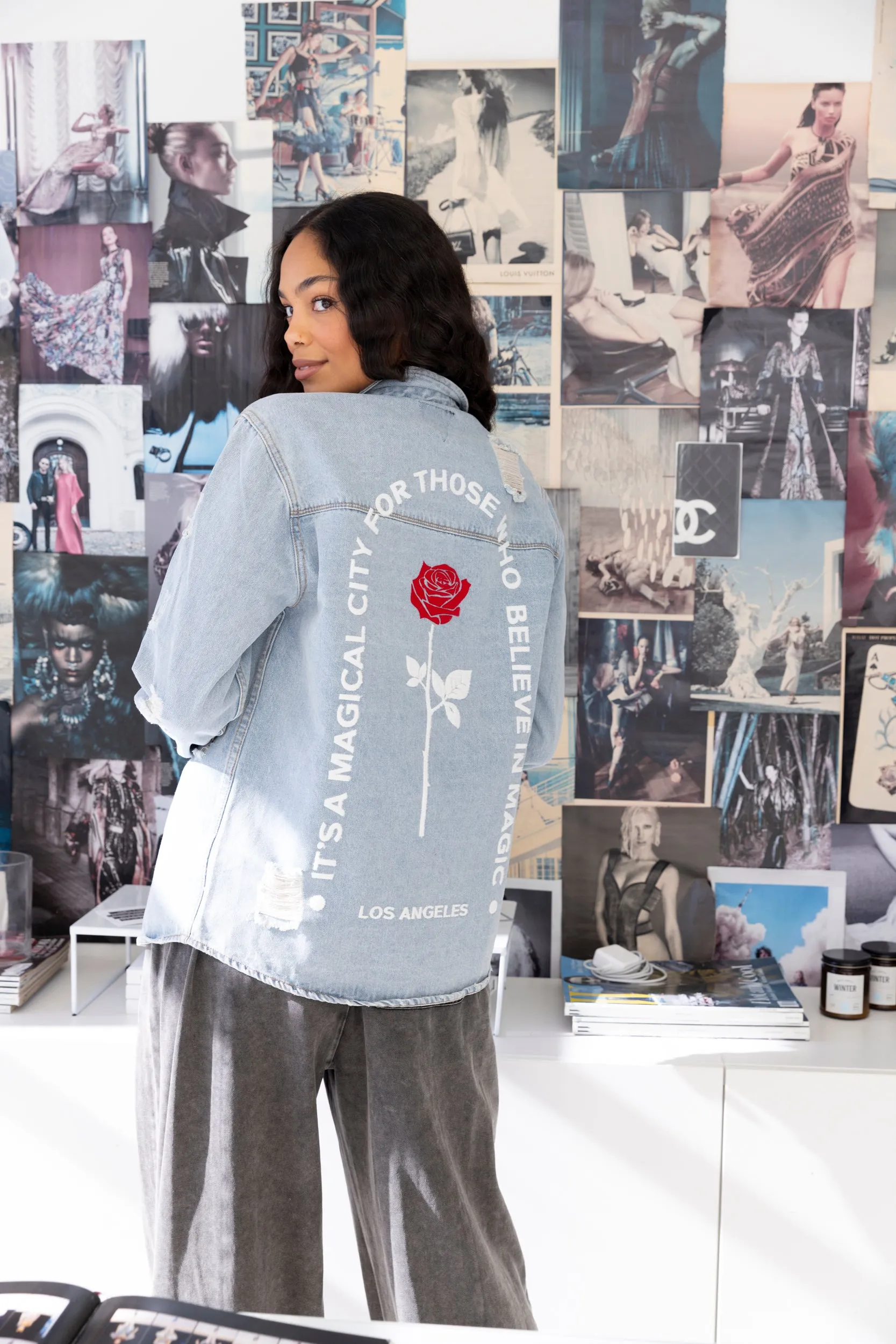 SALE - "Magic City" Oversized Denim Jacket sold by fab'rik