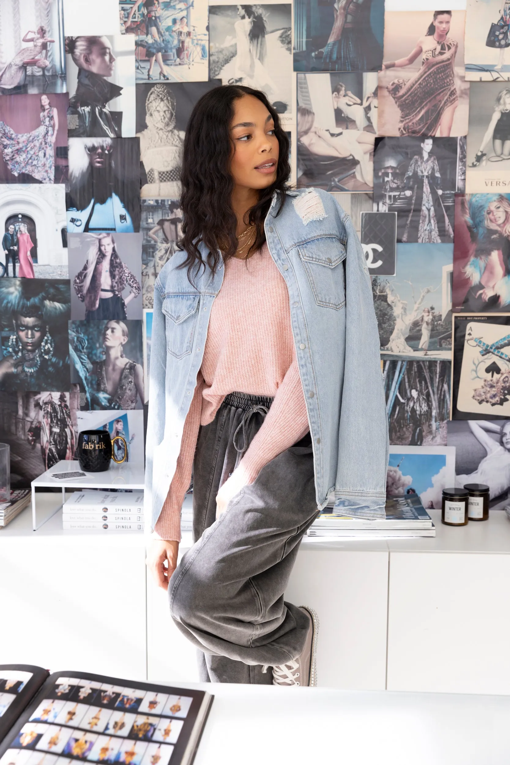 SALE - "Magic City" Oversized Denim Jacket sold by fab'rik product image thumbnail 2