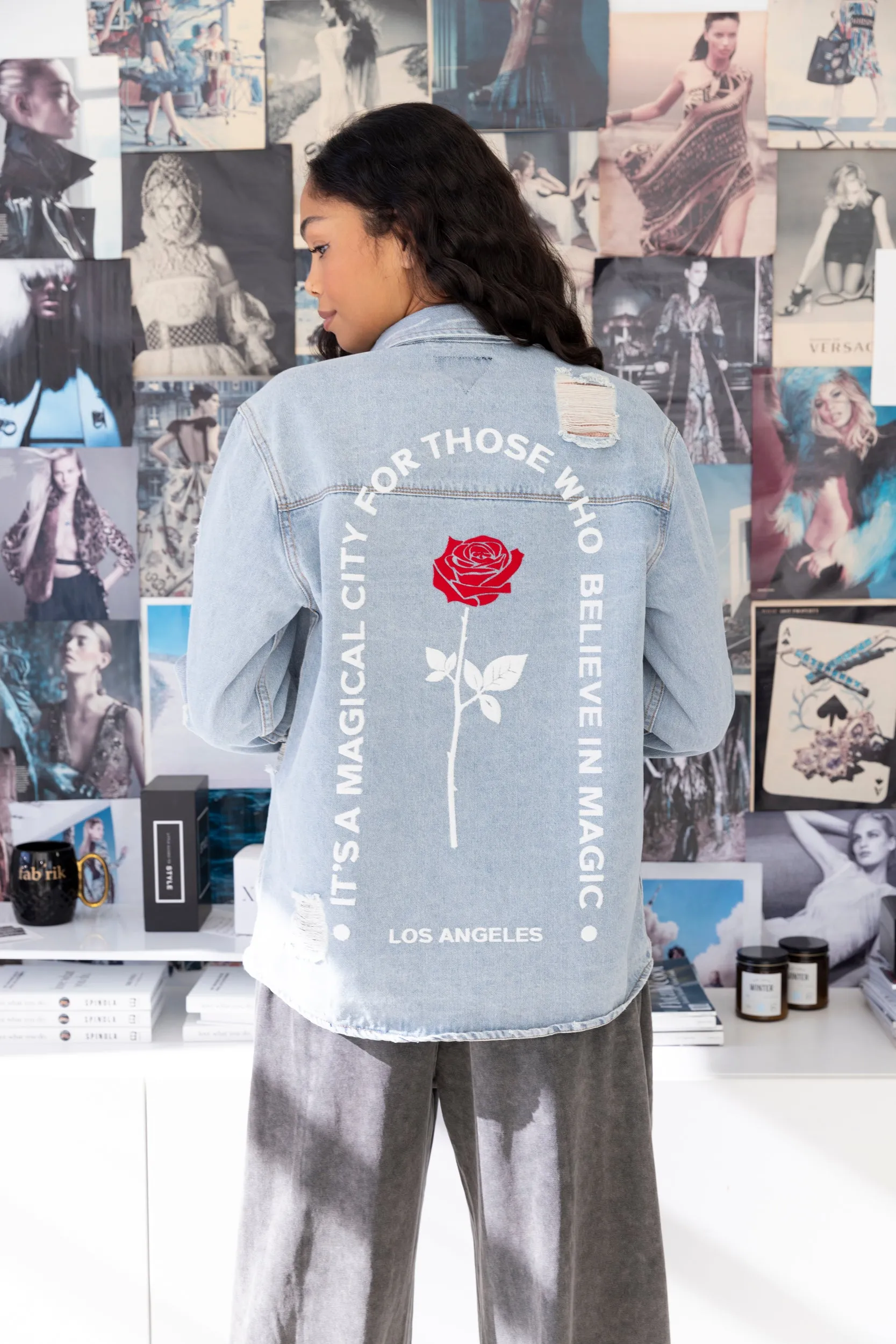 SALE - "Magic City" Oversized Denim Jacket sold by fab'rik product image thumbnail 3