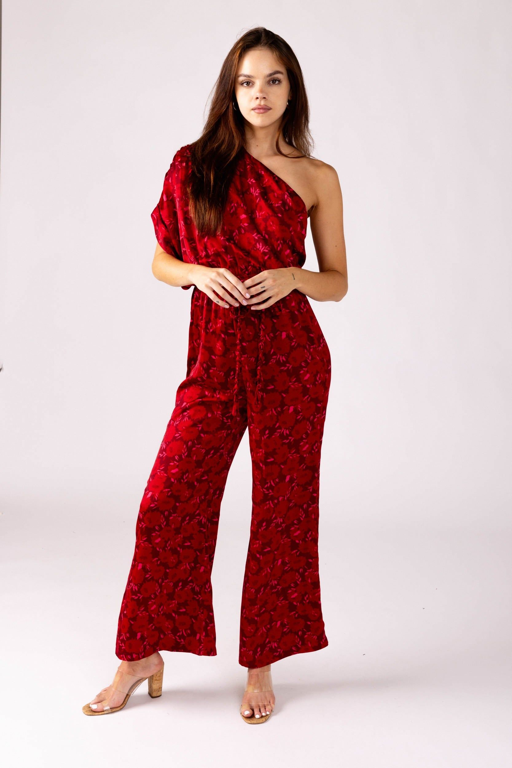 SALE - Jacinda One Shoulder Jumpsuit sold by fab'rik