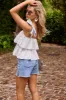 Sharon Tiered Ruffle Top sold by fab'rik