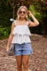 Sharon Tiered Ruffle Top sold by fab'rik