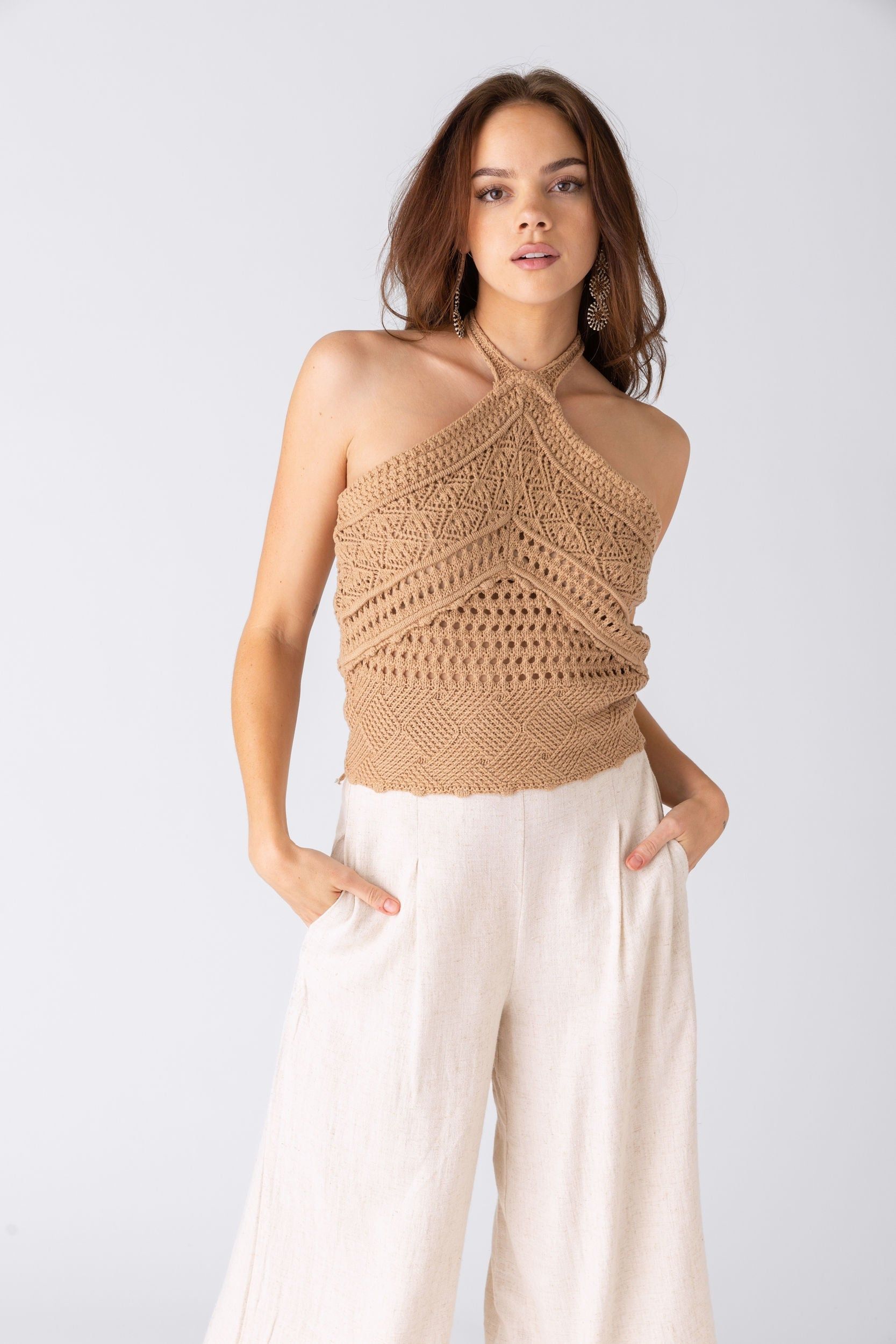 SALE - Sami Crochet Halter Top sold by fab'rik product image thumbnail 4