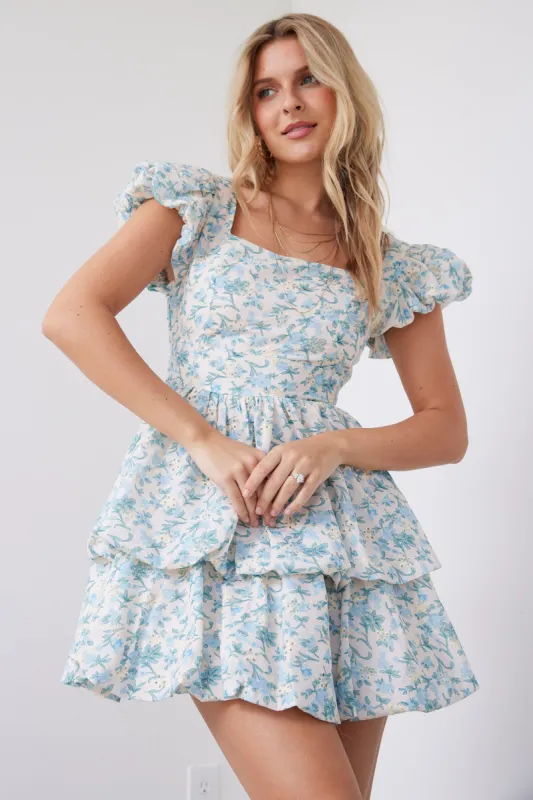 SALE - Azelea Floral Tiered Mini Dress sold by fab'rik