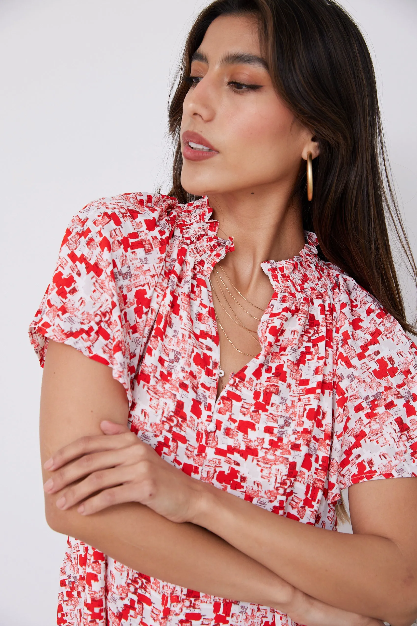 Brianna Printed Shirt Dress sold by fab'rik product image thumbnail 4