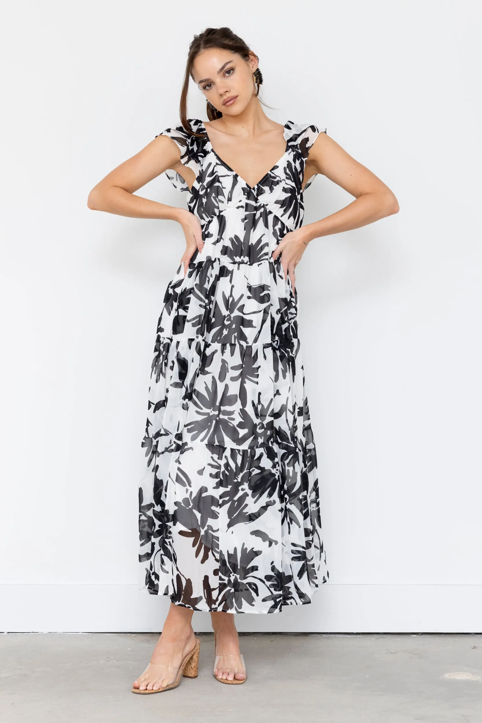 SALE - Joan Printed Maxi Dress sold by fab'rik