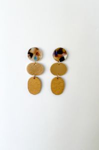 SALE - Adley Circle Dangle Earrings sold by fab'rik