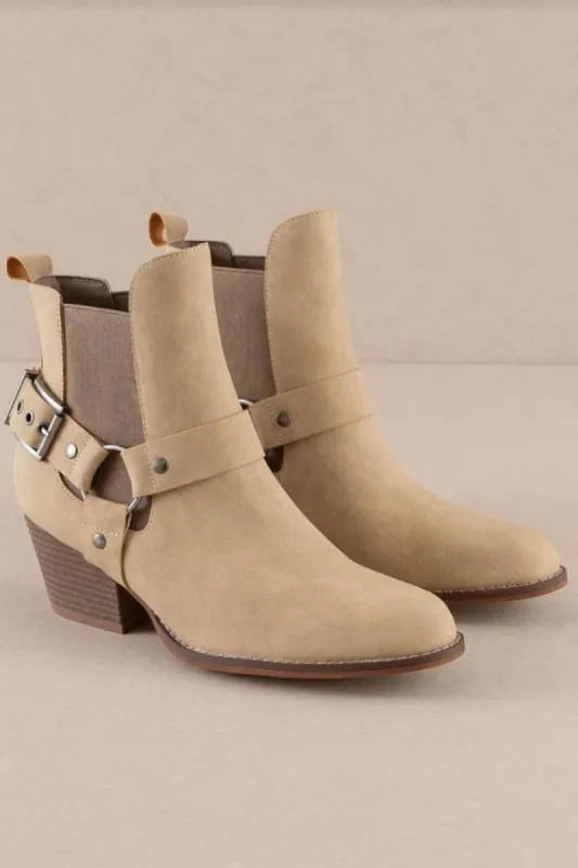 SALE - Colt Short Buckle Detail Boot sold by fab'rik