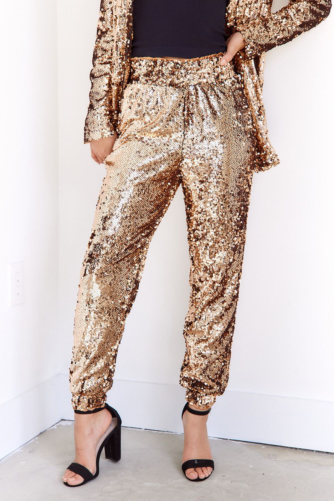 SALE - Quinn Sequin Jogger Pants sold by fab'rik product image thumbnail 4