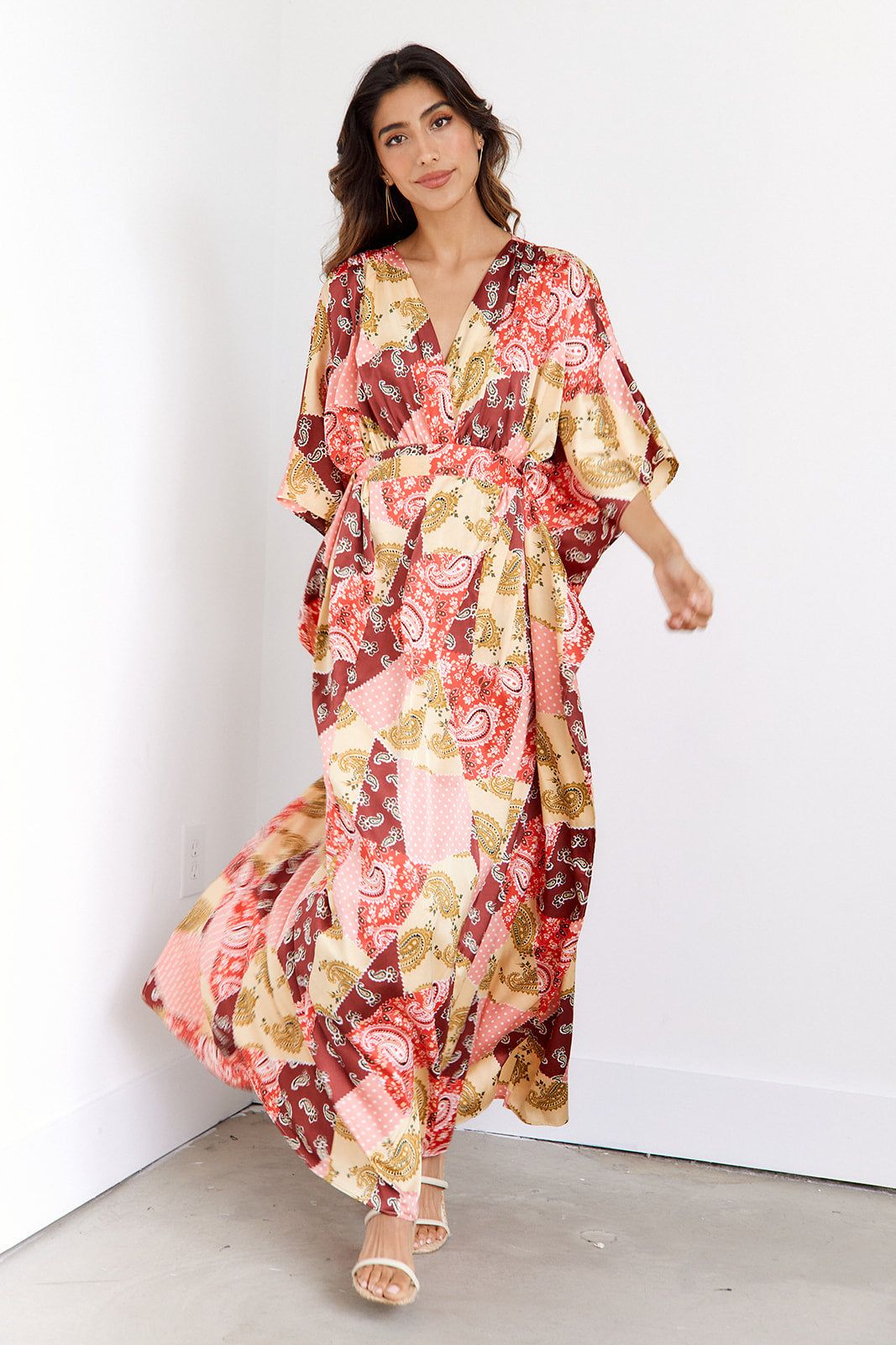 SALE - Rina Kimono Maxi Dress sold by fab'rik
