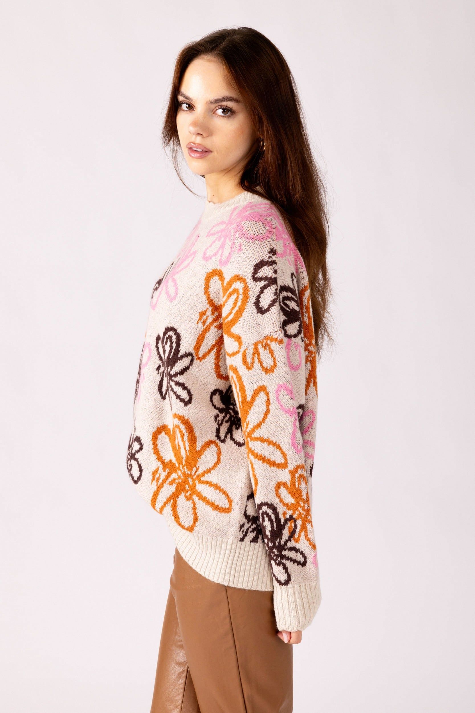 SALE - Devyn Floral Pattern Sweater sold by fab'rik product image thumbnail 4