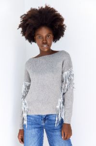 SALE - Adley Sequin Detail Sweater sold by fab'rik