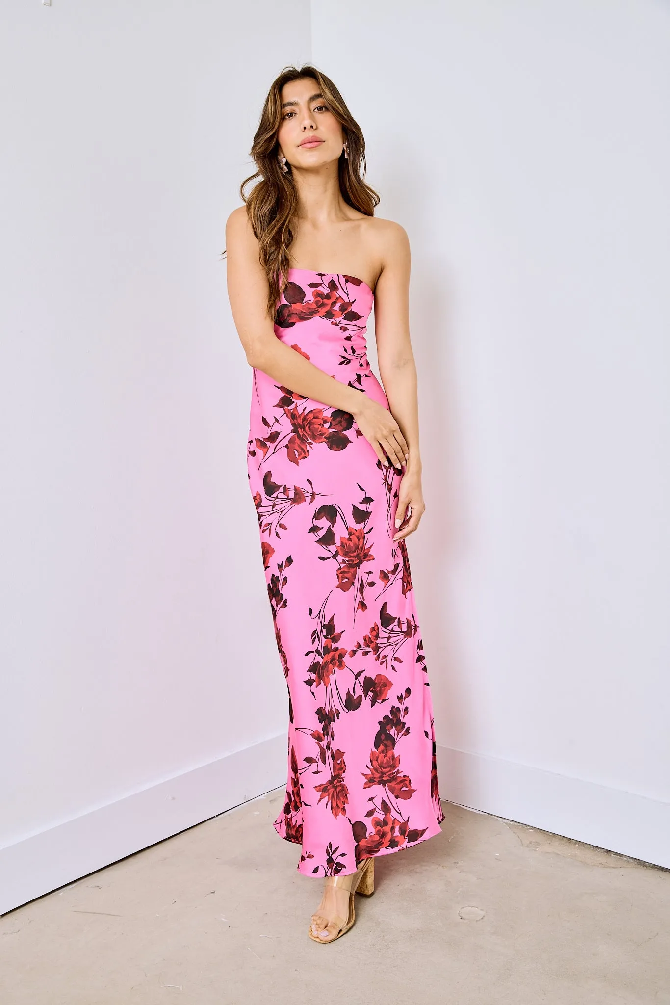 Perry Strapless Floral Maxi Dress sold by fab'rik product image thumbnail 2