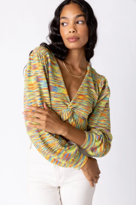 SALE - Lola Space-Dyed Knit Top sold by fab'rik