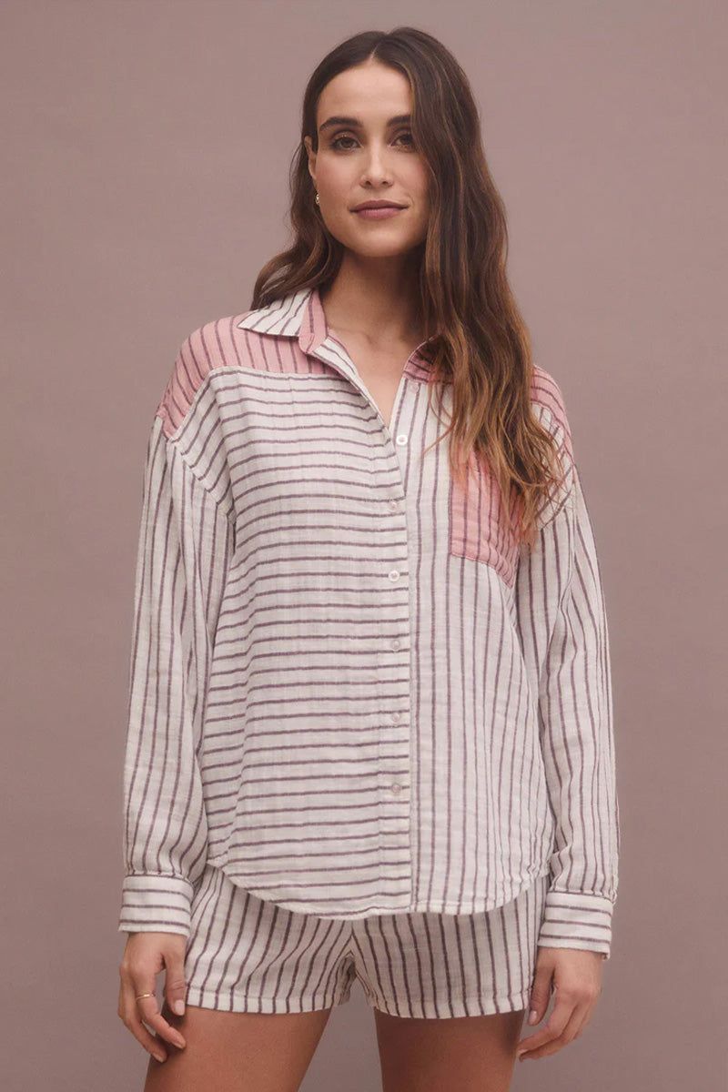 Z Supply All Mixed Up Stripe Shirt sold by fab'rik product image thumbnail 2