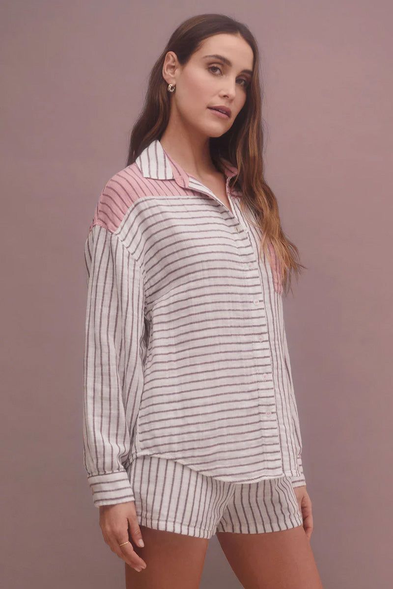 Z Supply All Mixed Up Stripe Shirt sold by fab'rik product image thumbnail 4