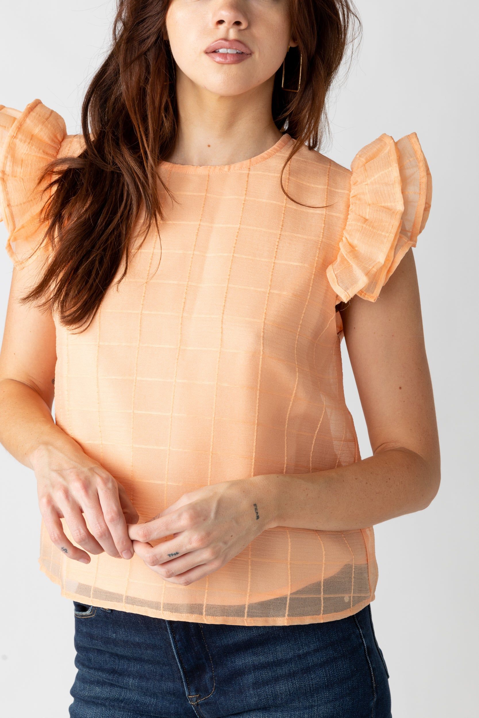 SALE - Morri Ruffle Sleeve Blouse sold by fab'rik product image thumbnail 3