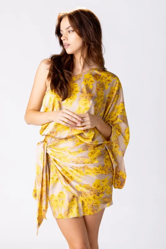 SALE - Julie One Shoulder Printed Mini Dress sold by fab'rik