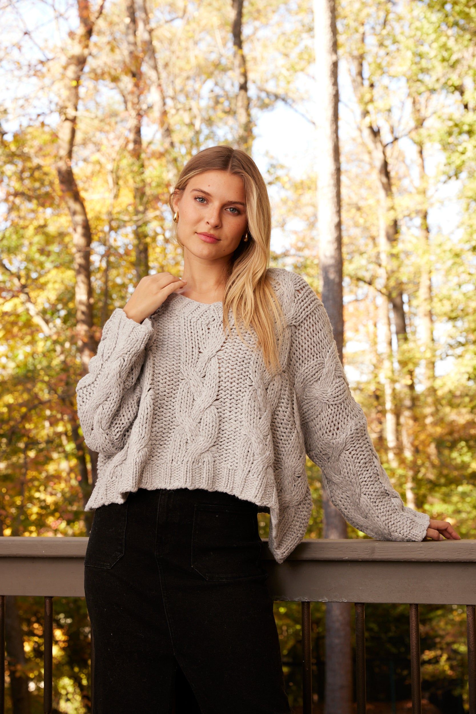 SALE - Hope Oversized Cable Knit Sweater sold by fab'rik product image thumbnail 3