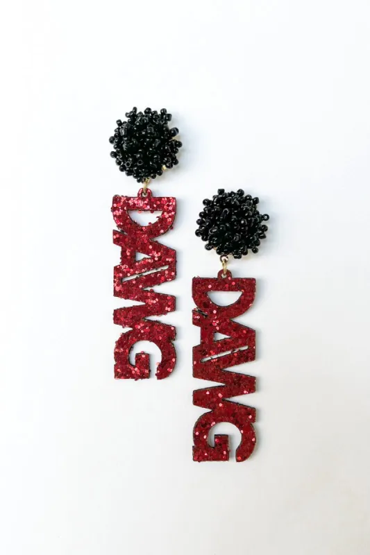 Georgia Dawg Earrings sold by fab'rik