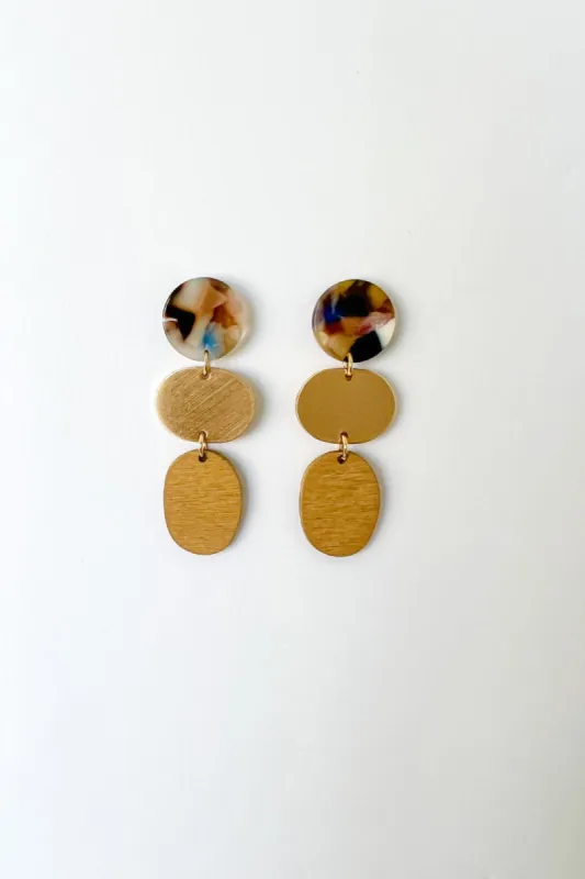 SALE - Adley Circle Dangle Earrings sold by fab'rik