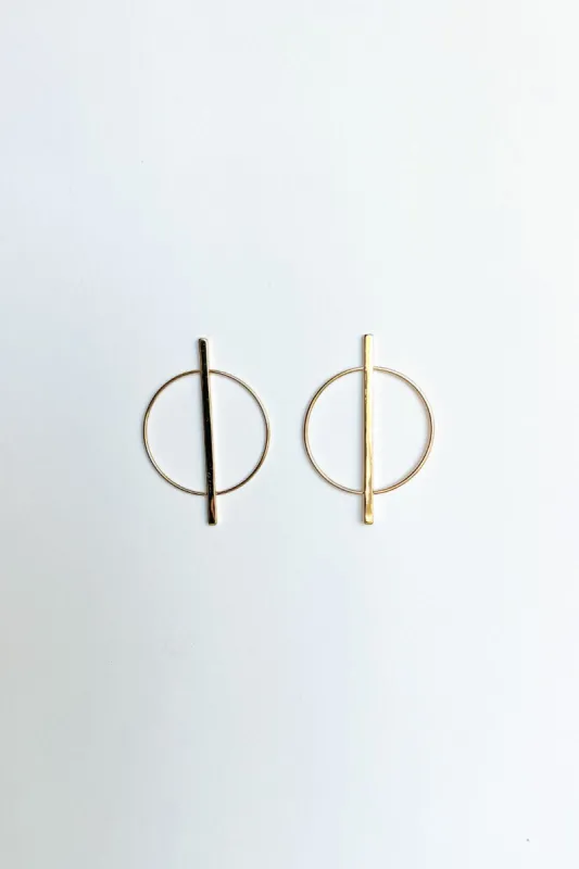 SALE - Armani Circle Line Earrings sold by fab'rik