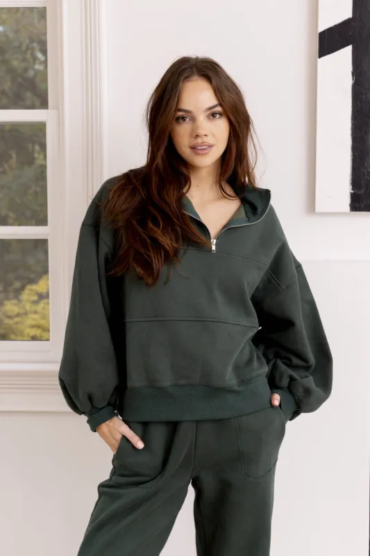 SALE - Clemi Half Zip Pullover sold by fab'rik