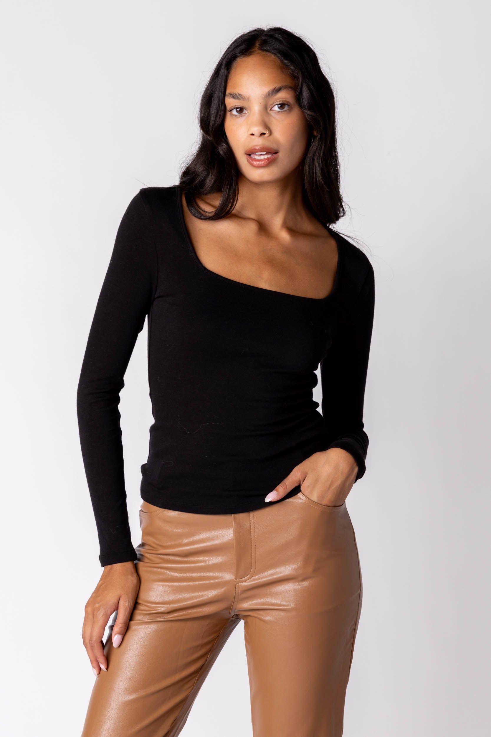 SALE - Beatrix Square Neckline Top sold by fab'rik