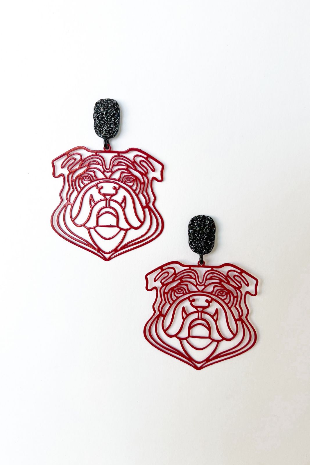 UGA Bulldog Earrings sold by fab'rik