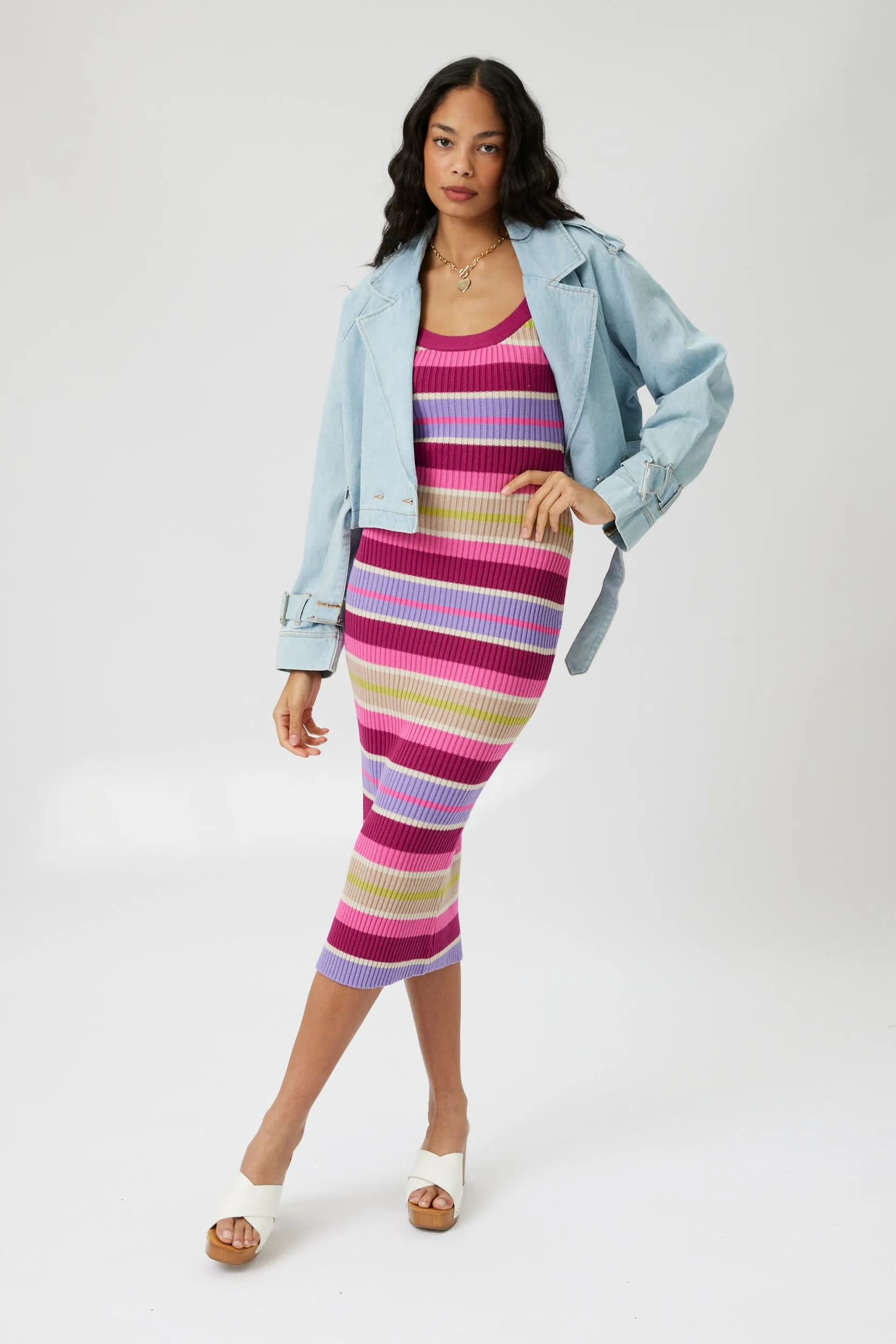 SALE - Cruz Striped Ribbed Tie Dress sold by fab'rik product image thumbnail 2