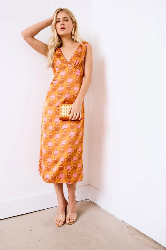 SALE - Riley V Neck Midi Dress sold by fab'rik