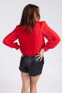 Lilo Pleated Top sold by fab'rik