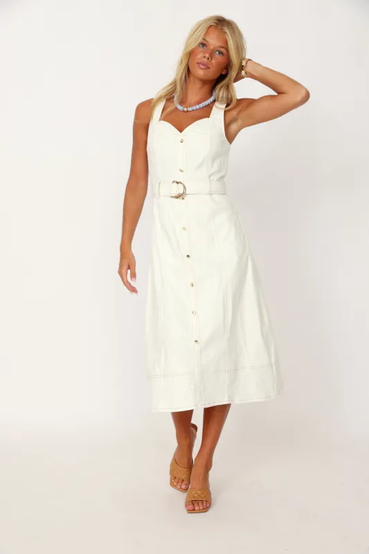 Kamil Denim Midi Dress sold by fab'rik