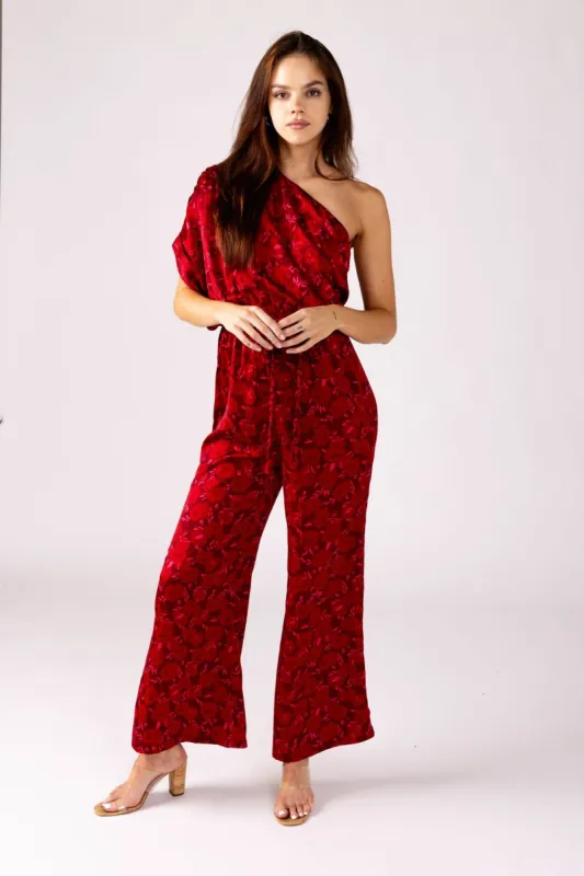 SALE - Jacinda One Shoulder Jumpsuit sold by fab'rik