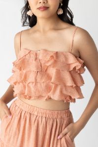 Ivy Ruffle Cropped Top sold by fab'rik