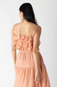 Ivy Ruffle Cropped Top sold by fab'rik