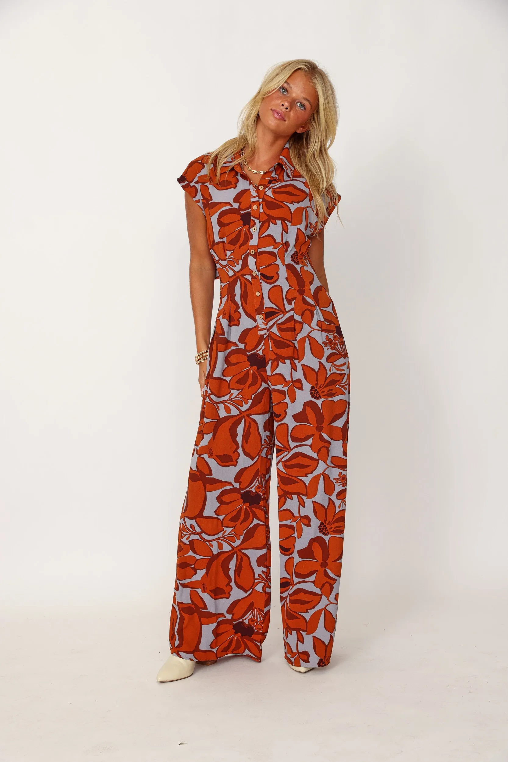 Merritt Printed Jumpsuit sold by fab'rik