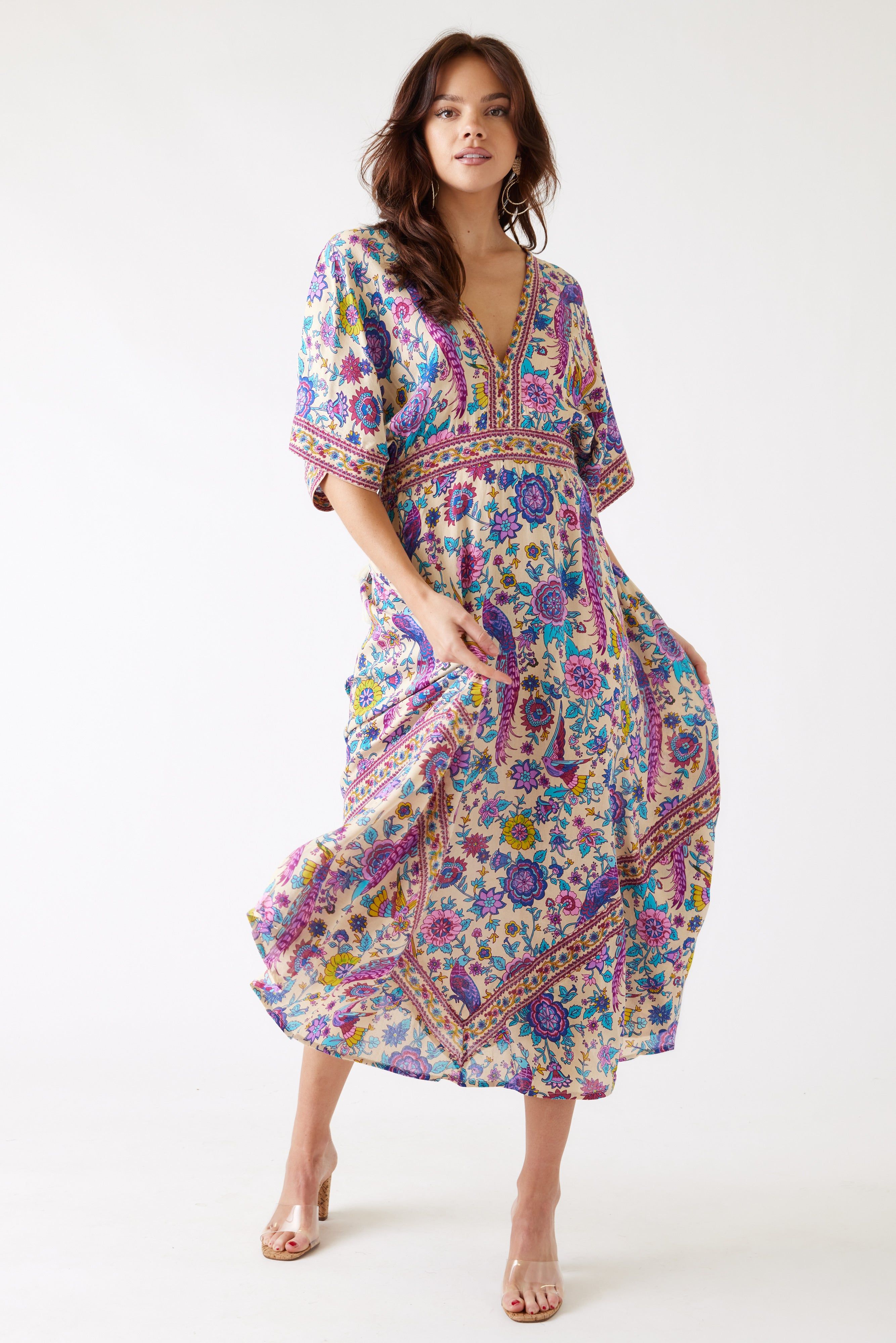 SALE - Malvie Printed Maxi Dress sold by fab'rik
