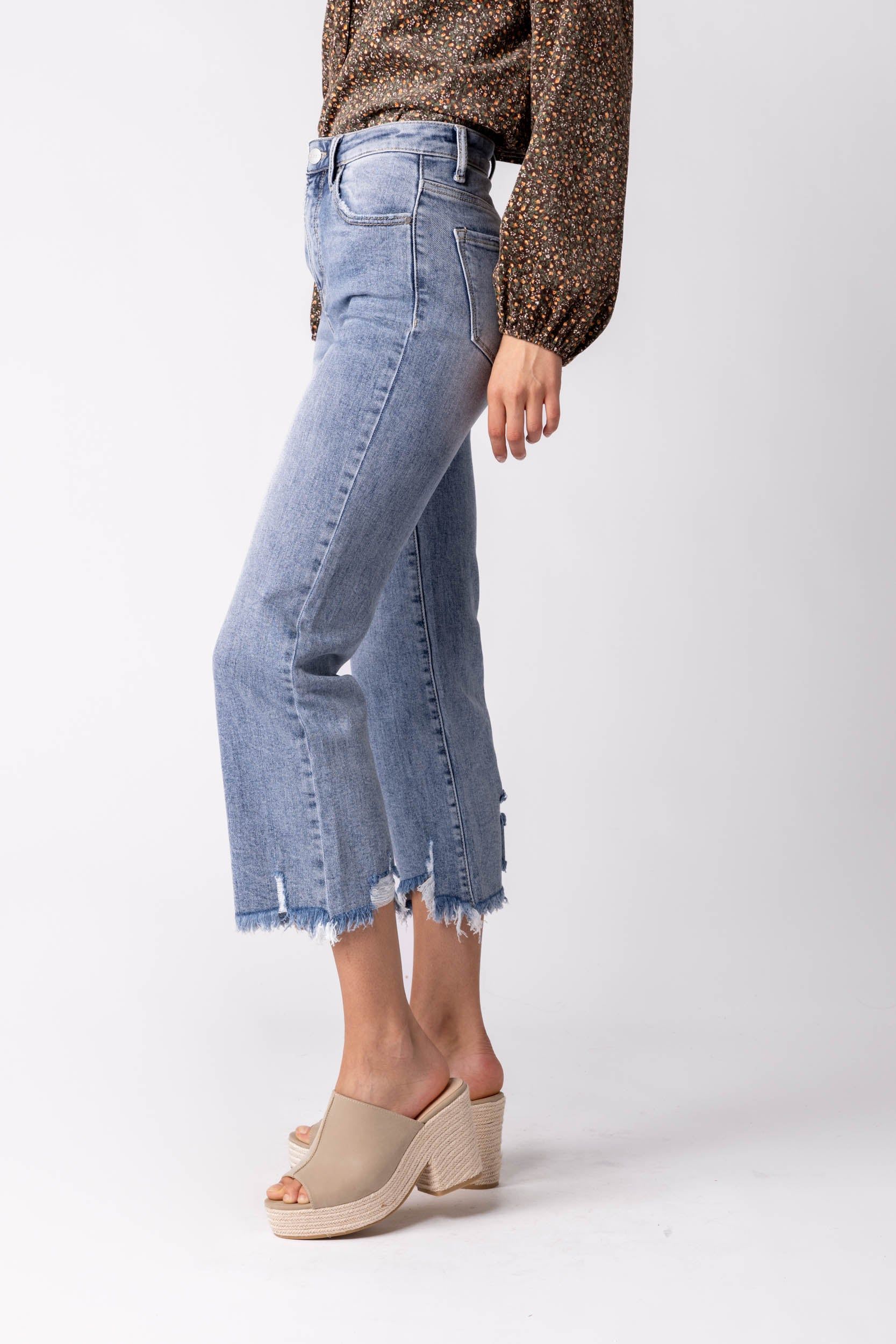 Helena Cropped Straight Leg Jeans sold by fab'rik product image thumbnail 2